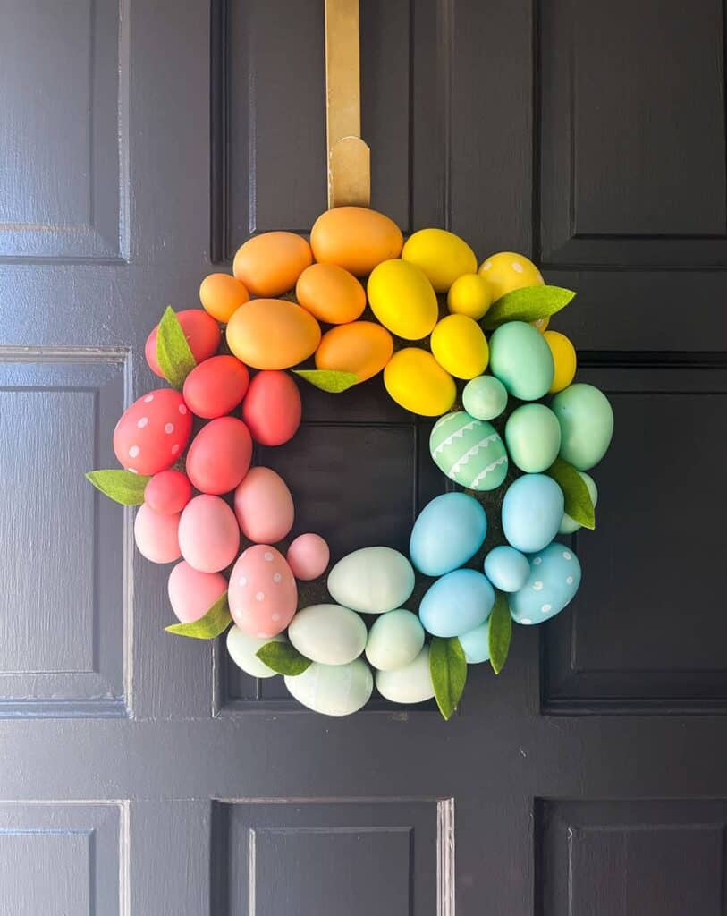 EASY DIY GOLD LEAF EASTER EGGS &#038; FRONT PORCH DECOR IDEAS!, Oh So Lovely Blog