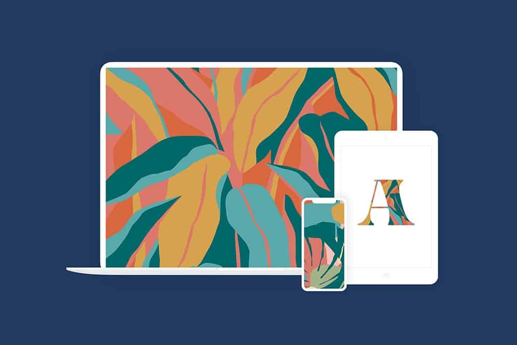 120 TROPICAL FREEBIES – ART PRINTABLES, WALLPAPERS &#038; A-Z MONOGRAMS, Oh So Lovely Blog