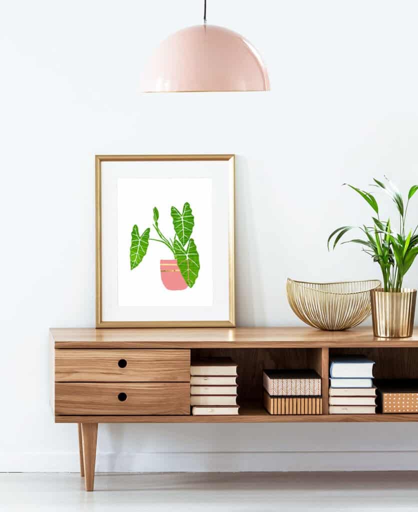 FREE plant art printables – 5 cute and modern options to add some color and life to your walls. Plant people unite! 