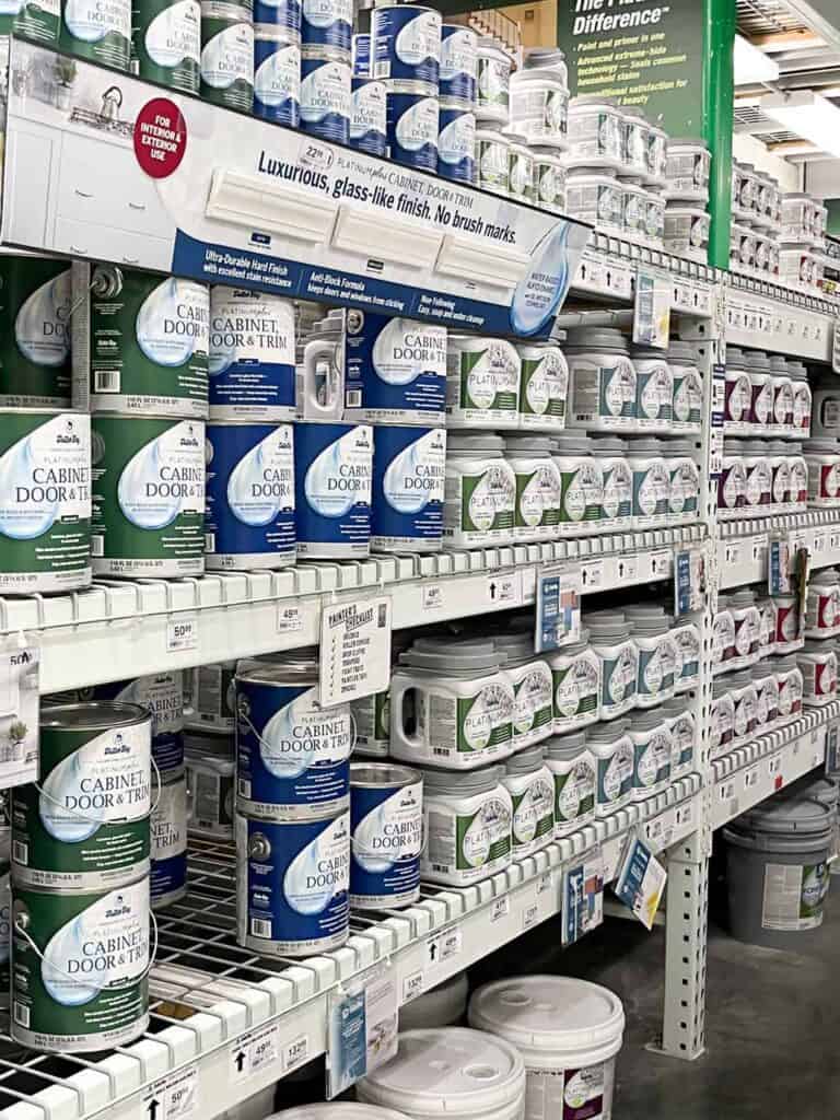 Entryway beam and door update with Dutch Boy Paints