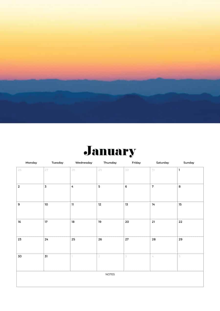 FREE 2023 calendars — 200 beautiful horizontal & vertical options in Sunday & Monday starts. Download and print yours today!