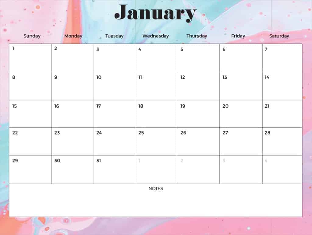 FREE 2023 CALENDARS — 200 PRINTABLE OPTIONS — LANDSCAPE &#038; VERTICAL, Oh So Lovely Blog