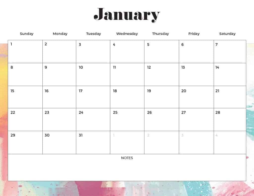 FREE 2023 CALENDARS — 200 PRINTABLE OPTIONS — LANDSCAPE &#038; VERTICAL, Oh So Lovely Blog