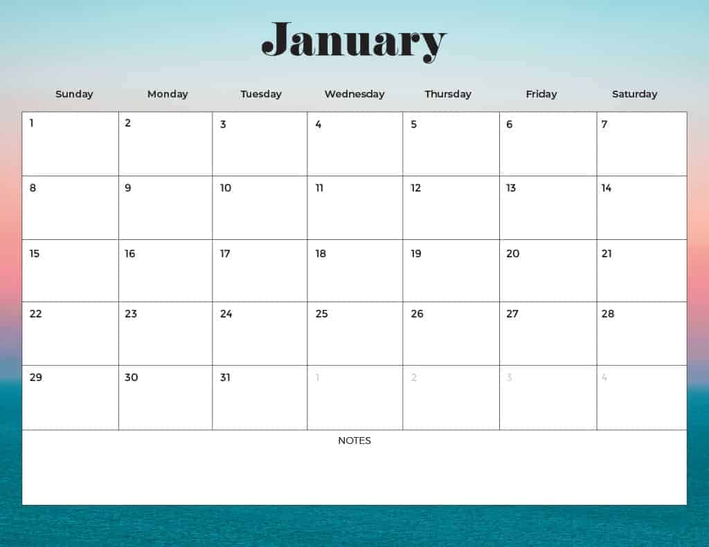 FREE 2023 CALENDARS — 200 PRINTABLE OPTIONS — LANDSCAPE &#038; VERTICAL, Oh So Lovely Blog