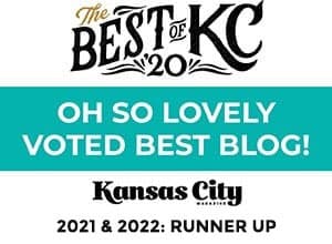 Best blog of 2022 runner up - Audrey Kuether - Oh So Lovely Blog