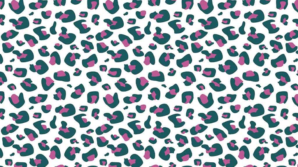 modern abstract cheetah pattern in pink and turquoise on white November 2022 wallpapers – FREE calendars in Sunday & Monday starts + no-calendar designs. 59 beautiful options for desktop & smart phones!