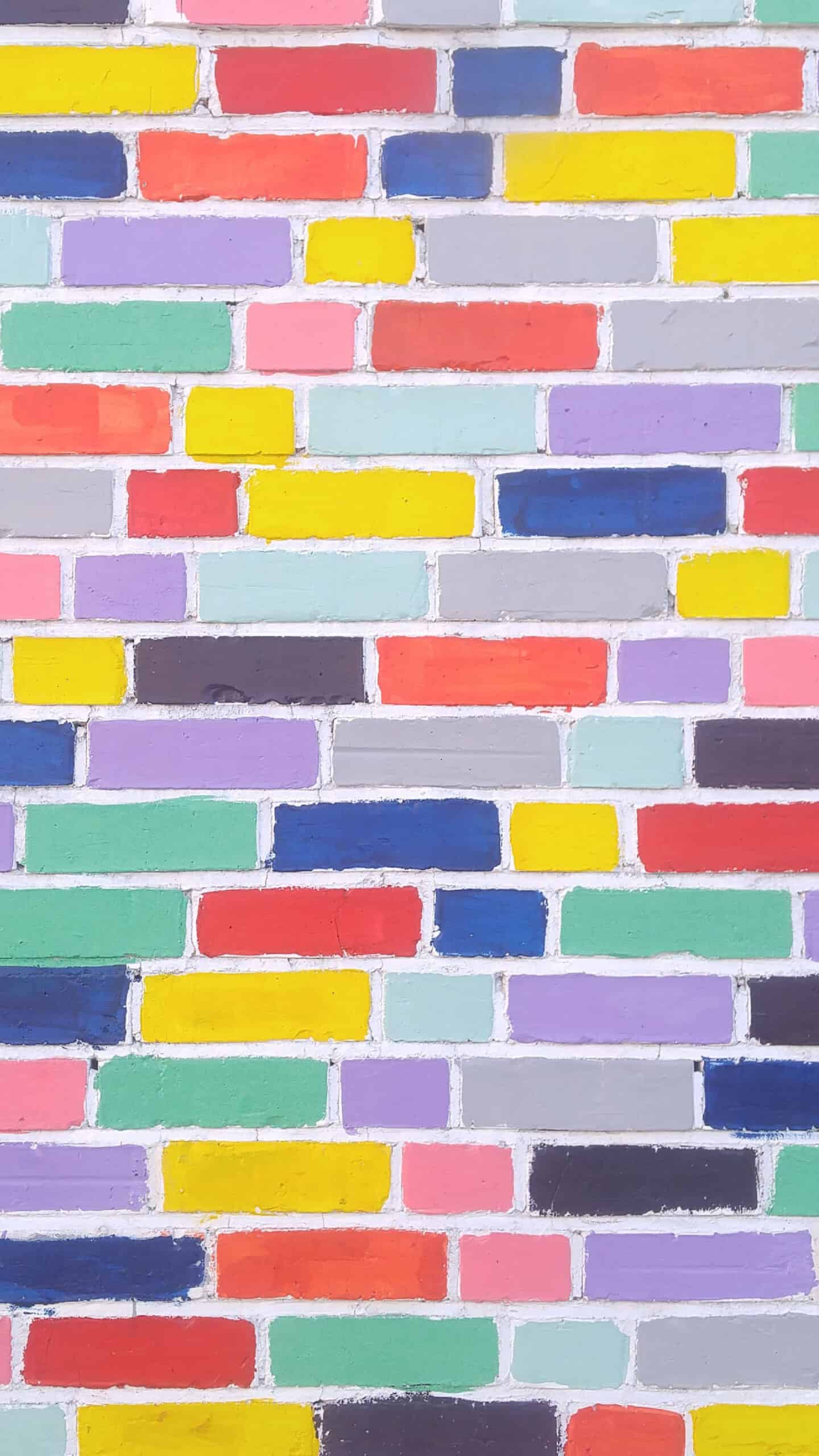 rainbow colorful brick wall November 2022 wallpapers – FREE calendars in Sunday & Monday starts + no-calendar designs. 59 beautiful options for desktop & smart phones!