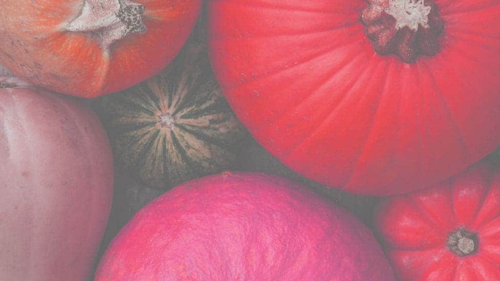 piles of pink and green pumpkins