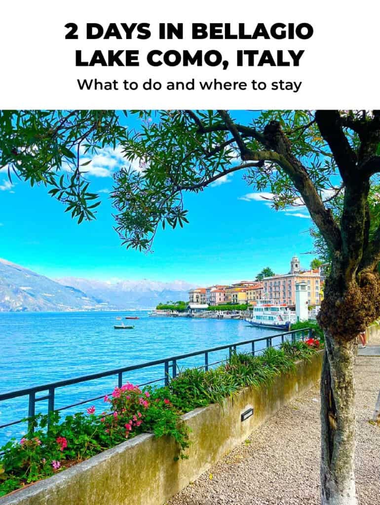 Bellagio Italy on Lake Como is a gorgeous postcard-like destination – a must-see. I'm breaking down all the details for a 2 day visit.