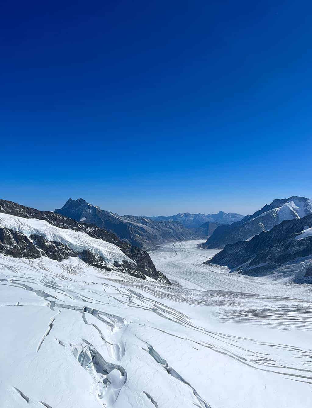 Jungfraujoch – Top of Europe Adventure – stunning mountain peak and glacier views from the top of the Sphinx Observatory