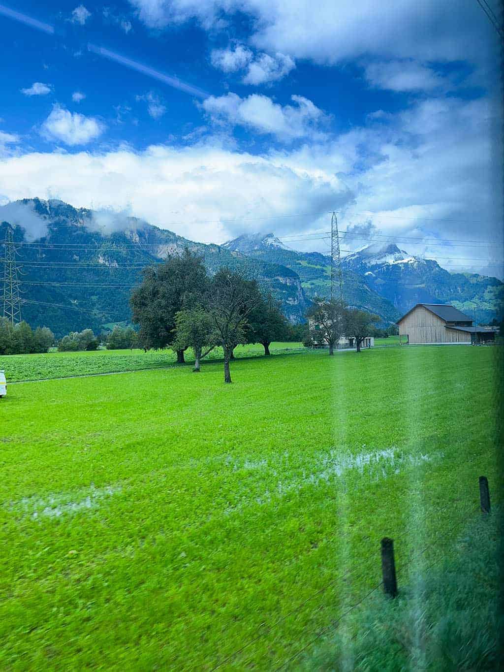 stunning train views from lake como to grindelwald switzerland