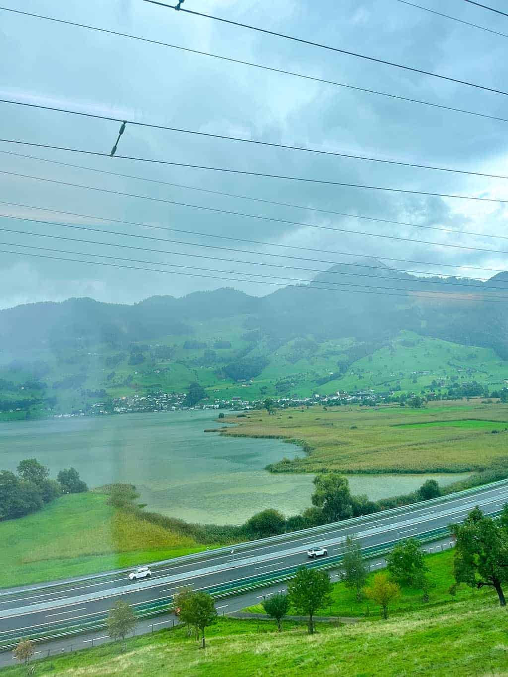 stunning train views from lake como to grindelwald switzerland