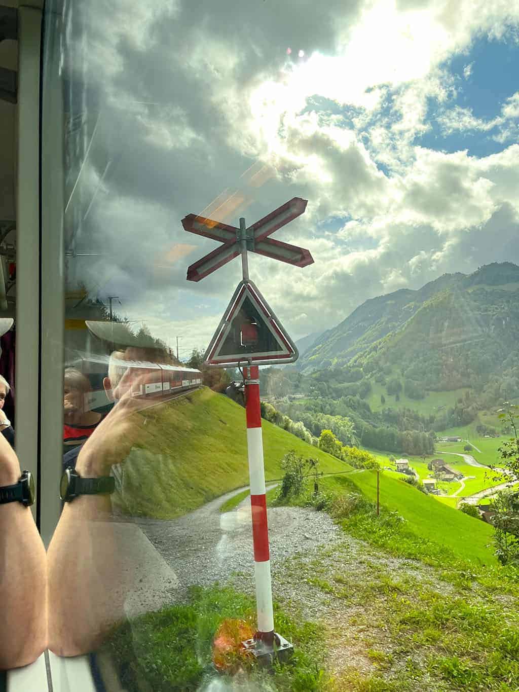 stunning train views from lake como to grindelwald switzerland