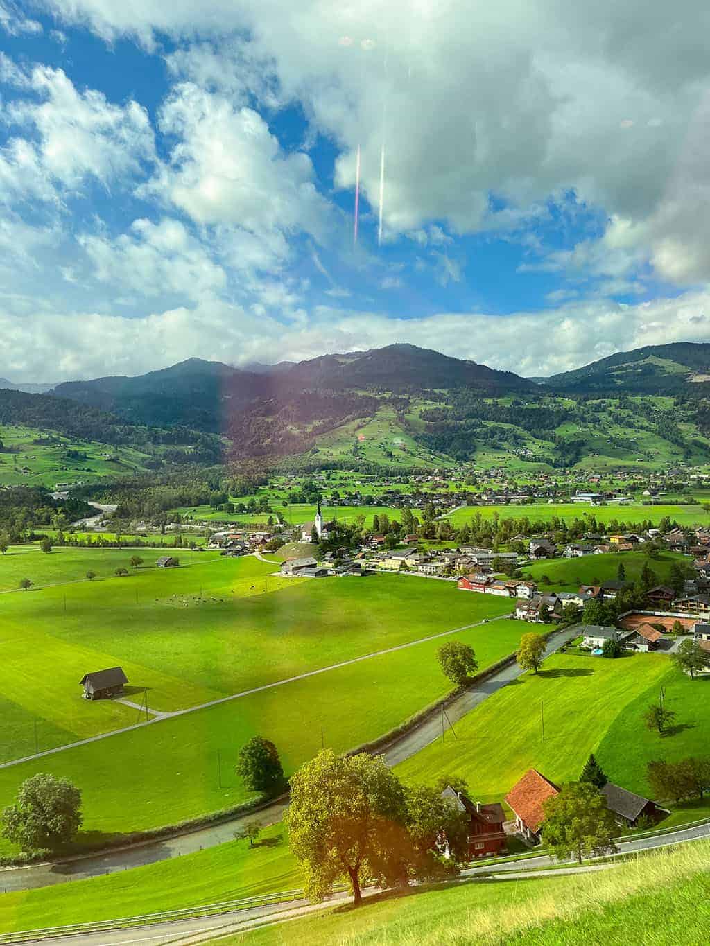 stunning train views from lake como to grindelwald switzerland