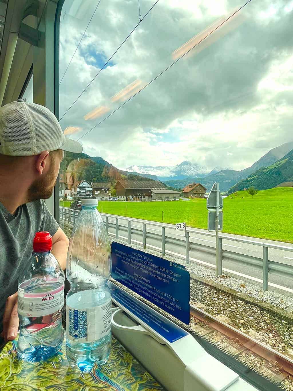 stunning train views from lake como to grindelwald switzerland