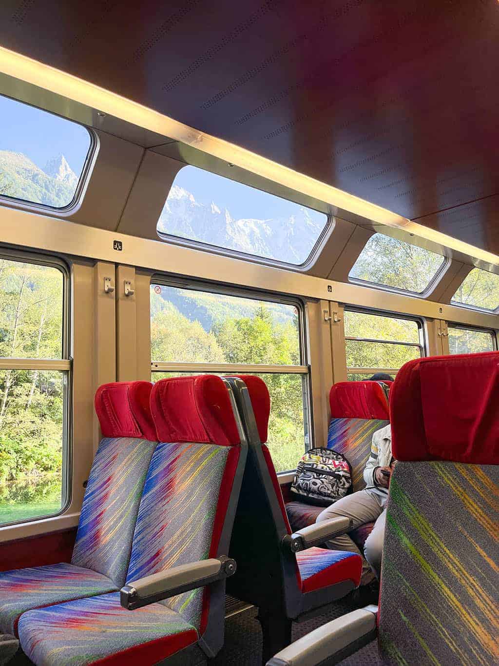 Train from Grindelwald Switzerland to Chamonix France