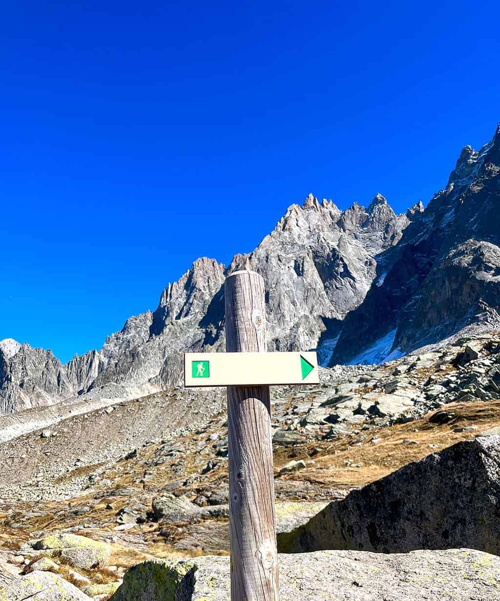 Hike to Le Lac Bleu The Aiguille du Midi, Chamonix France Mont Blanc