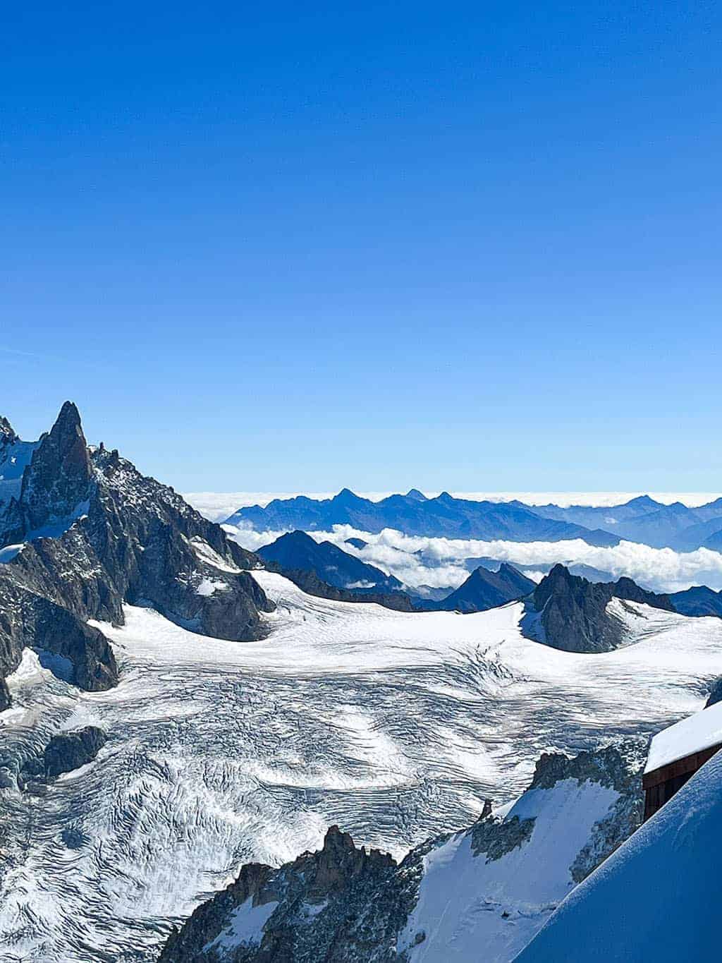 Views from the top The Aiguille du Midi, Chamonix France Mont Blanc