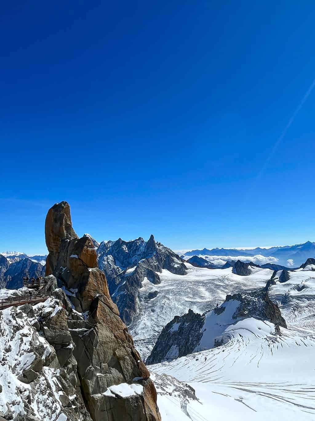 Views from the top The Aiguille du Midi, Chamonix France Mont Blanc