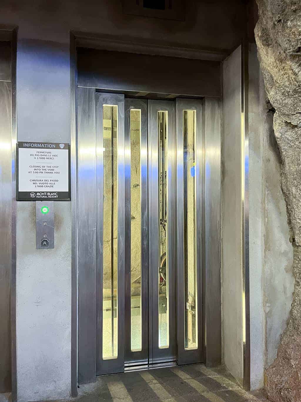 Elevator to the top The Aiguille du Midi Chamonic France Mont Blanc