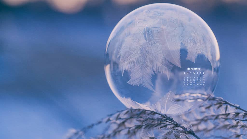 ice bubble with interesting frost textures