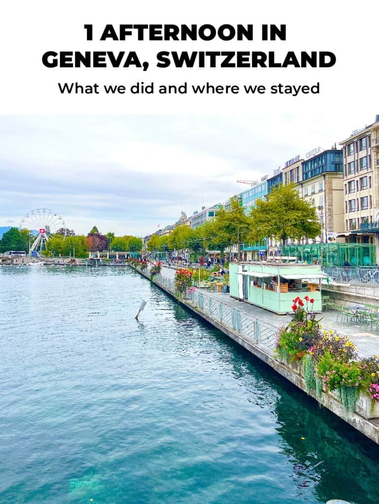 Geneva Switzerland is a beautiful city! I'm breaking down all the details for our one day visit during the last leg of our European trip.