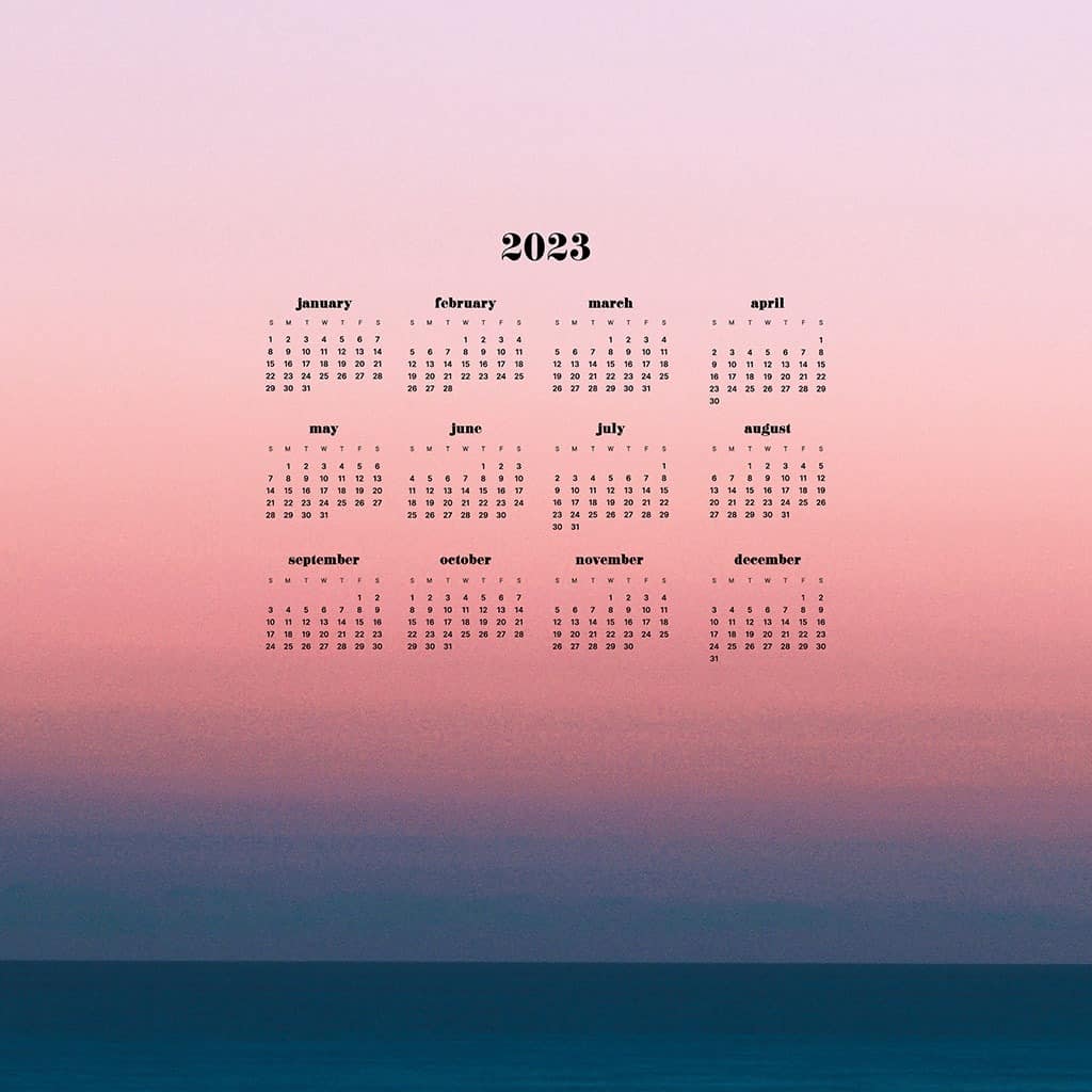 2023 desktop wallpapers– 100 FREE options Sun. & Mon. + no cal.