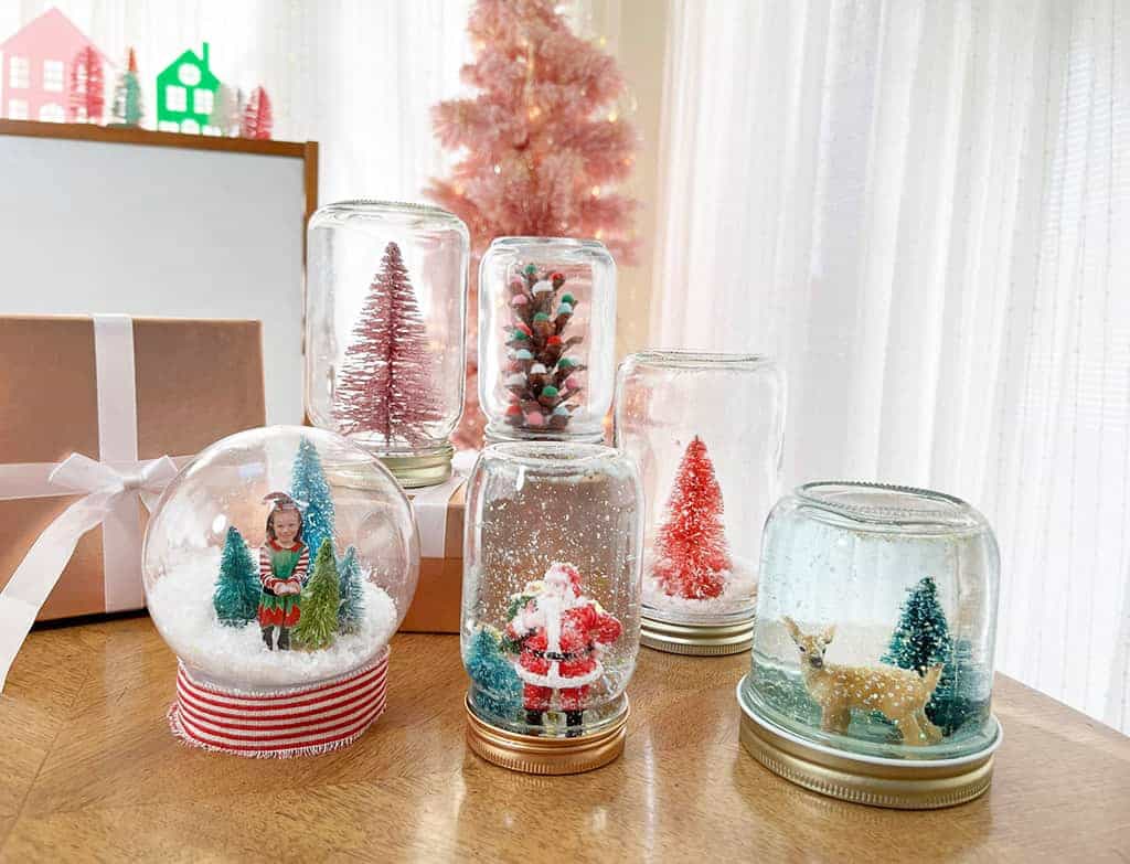 DIY Holiday Snow Globes for Kids