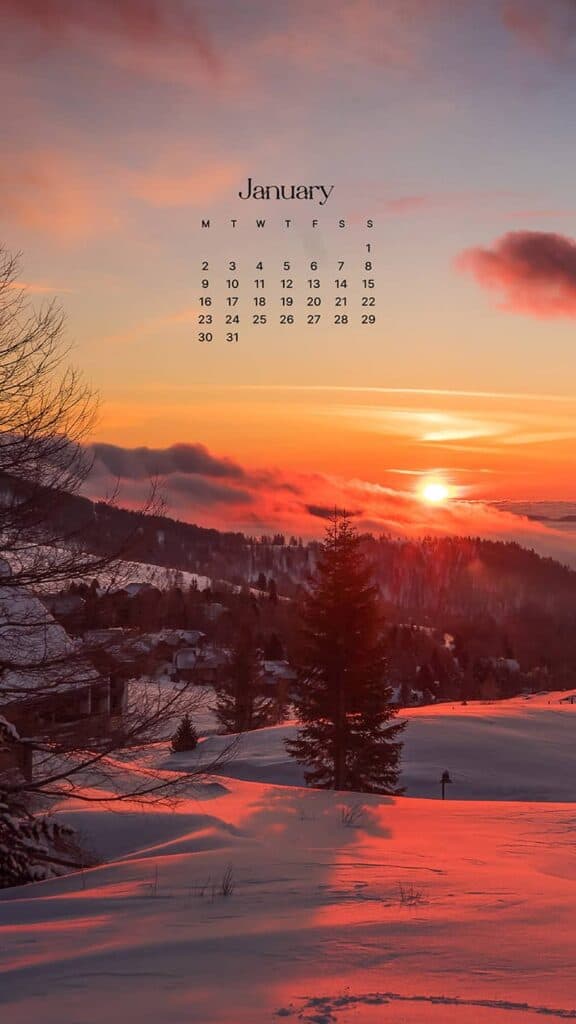 JANUARY 2023 WALLPAPERS – 55 FREE PHONE &#038; DESKTOP CALENDARS!, Oh So Lovely Blog