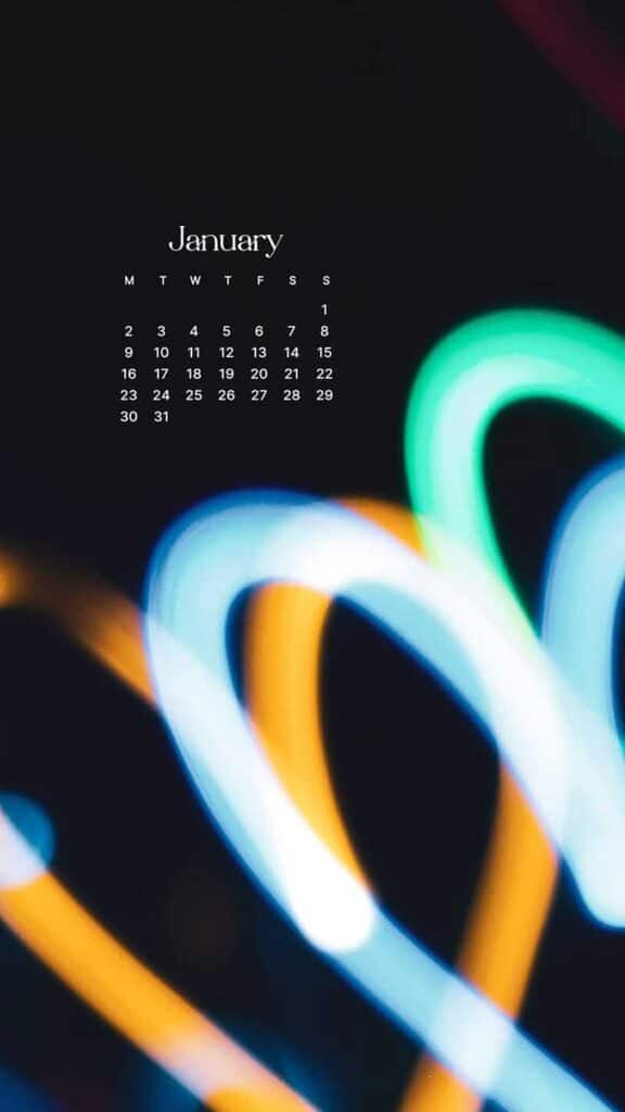 JANUARY 2023 WALLPAPERS – 55 FREE PHONE &#038; DESKTOP CALENDARS!, Oh So Lovely Blog