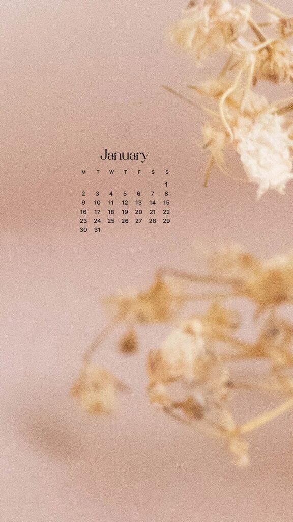 JANUARY 2023 WALLPAPERS – 55 FREE PHONE &#038; DESKTOP CALENDARS!, Oh So Lovely Blog