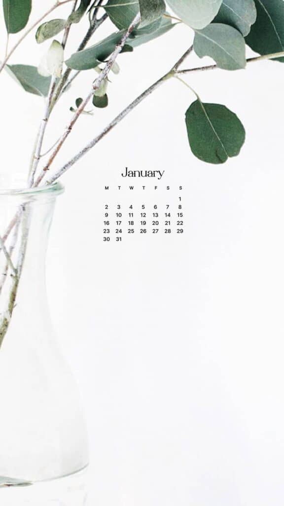 JANUARY 2023 WALLPAPERS – 55 FREE PHONE &#038; DESKTOP CALENDARS!, Oh So Lovely Blog