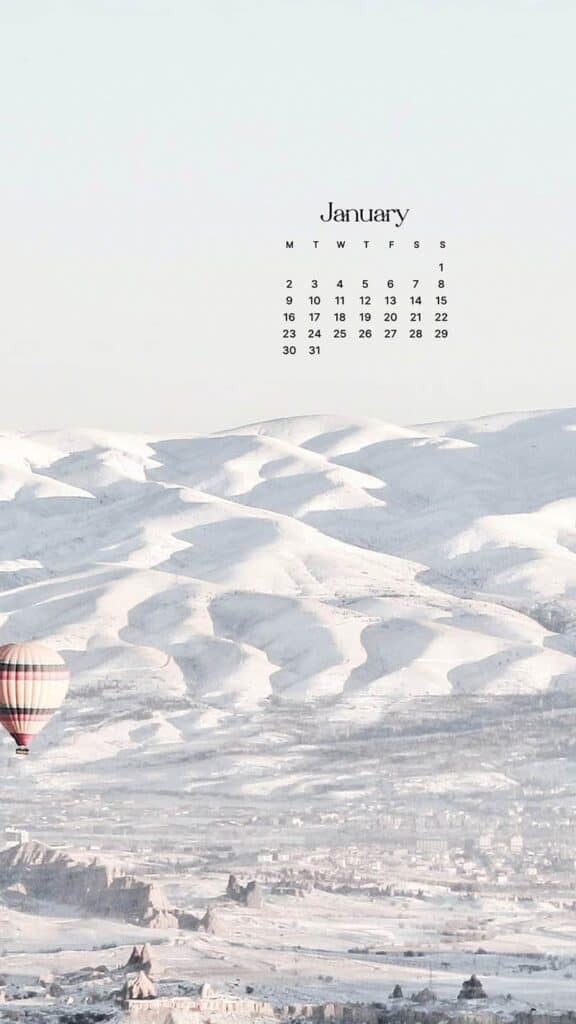 JANUARY 2023 WALLPAPERS – 55 FREE PHONE &#038; DESKTOP CALENDARS!, Oh So Lovely Blog