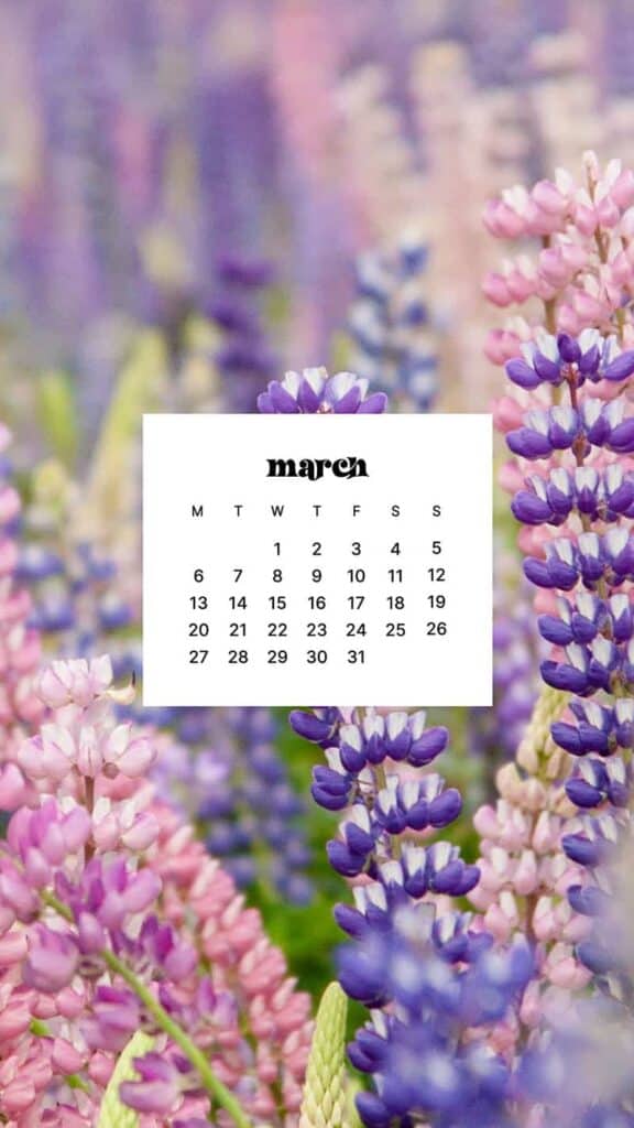 MARCH 2023 WALLPAPERS – 55 FREE PHONE &#038; DESKTOP CALENDARS!, Oh So Lovely Blog