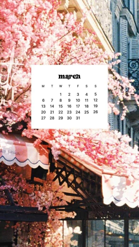 MARCH 2023 WALLPAPERS – 55 FREE PHONE &#038; DESKTOP CALENDARS!, Oh So Lovely Blog