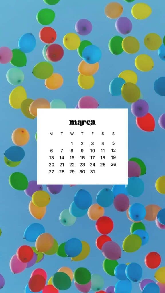 MARCH 2023 WALLPAPERS – 55 FREE PHONE &#038; DESKTOP CALENDARS!, Oh So Lovely Blog