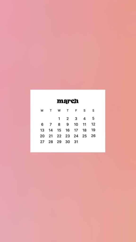 MARCH 2023 WALLPAPERS – 55 FREE PHONE &#038; DESKTOP CALENDARS!, Oh So Lovely Blog