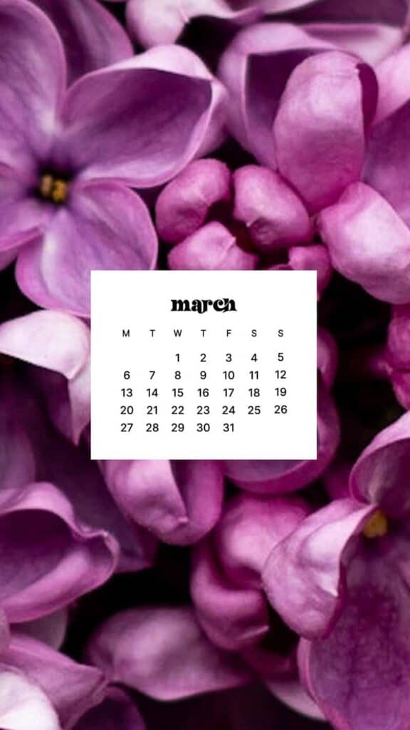 MARCH 2023 WALLPAPERS – 55 FREE PHONE &#038; DESKTOP CALENDARS!, Oh So Lovely Blog