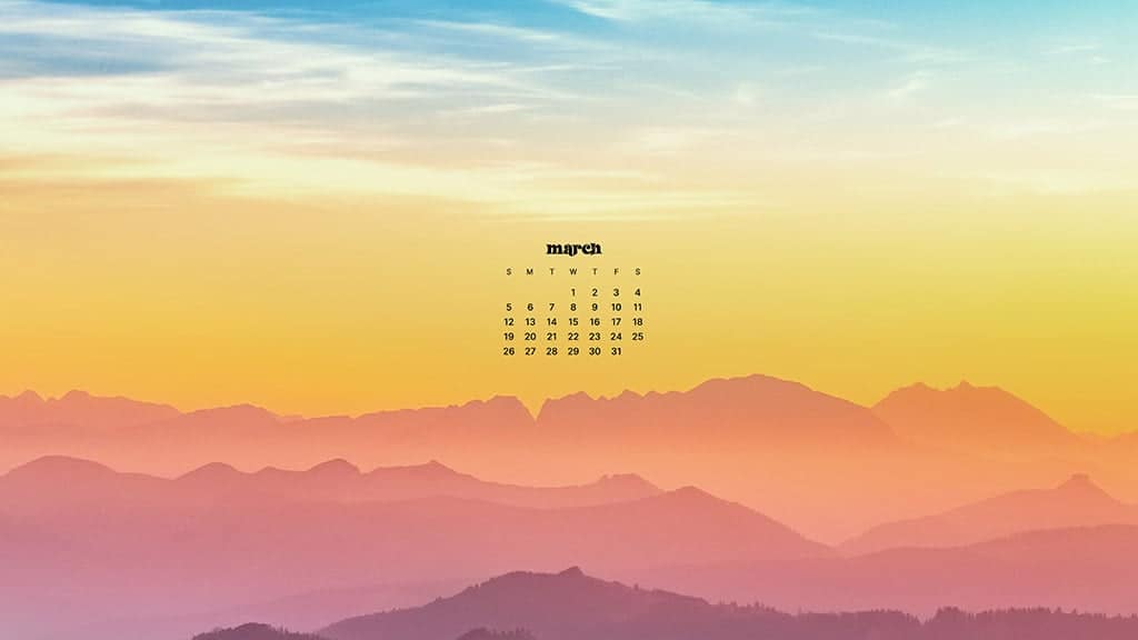 March Calendar 2023 Wallpaper  TubeWP