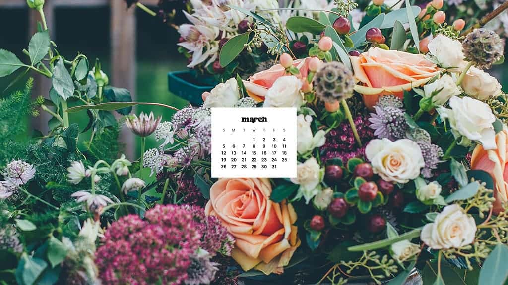 Cute March 2023 Calendar Floral Wallpaper HD in 2023  Floral wallpaper  Calendar Calendar wallpaper