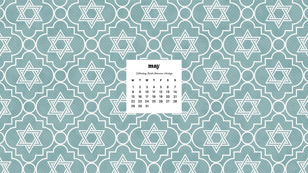JEWISH AMERICAN HERITAGE MONTH – 42 FREE WALLPAPERS – MAY 2023, Oh So Lovely Blog