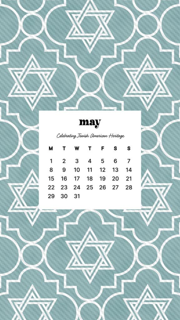 JEWISH AMERICAN HERITAGE MONTH – 42 FREE WALLPAPERS – MAY 2023, Oh So Lovely Blog
