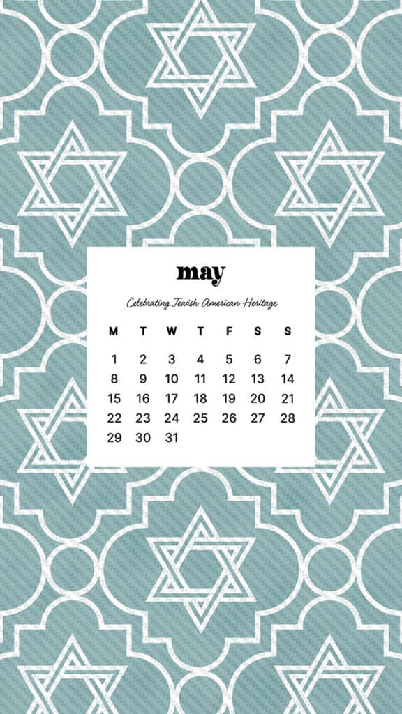 JEWISH AMERICAN HERITAGE MONTH – 42 FREE WALLPAPERS – MAY 2023, Oh So Lovely Blog