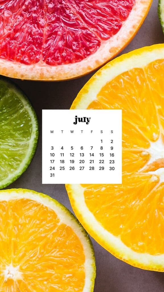 JULY 2023 WALLPAPERS – 45 FREE PHONE &#038; DESKTOP CALENDARS!, Oh So Lovely Blog