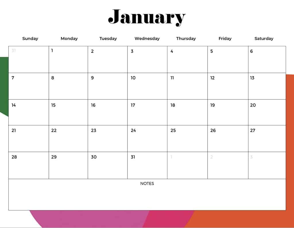 FREE 2024 CALENDARS — 120 PRINTABLE OPTIONS— SUNDAY &#038; MONDAY STARTS, Oh So Lovely Blog