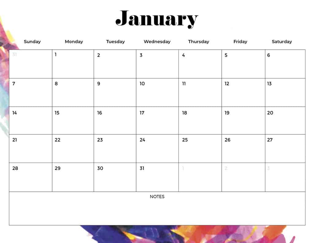 FREE 2024 CALENDARS — 120 PRINTABLE OPTIONS— SUNDAY &#038; MONDAY STARTS, Oh So Lovely Blog