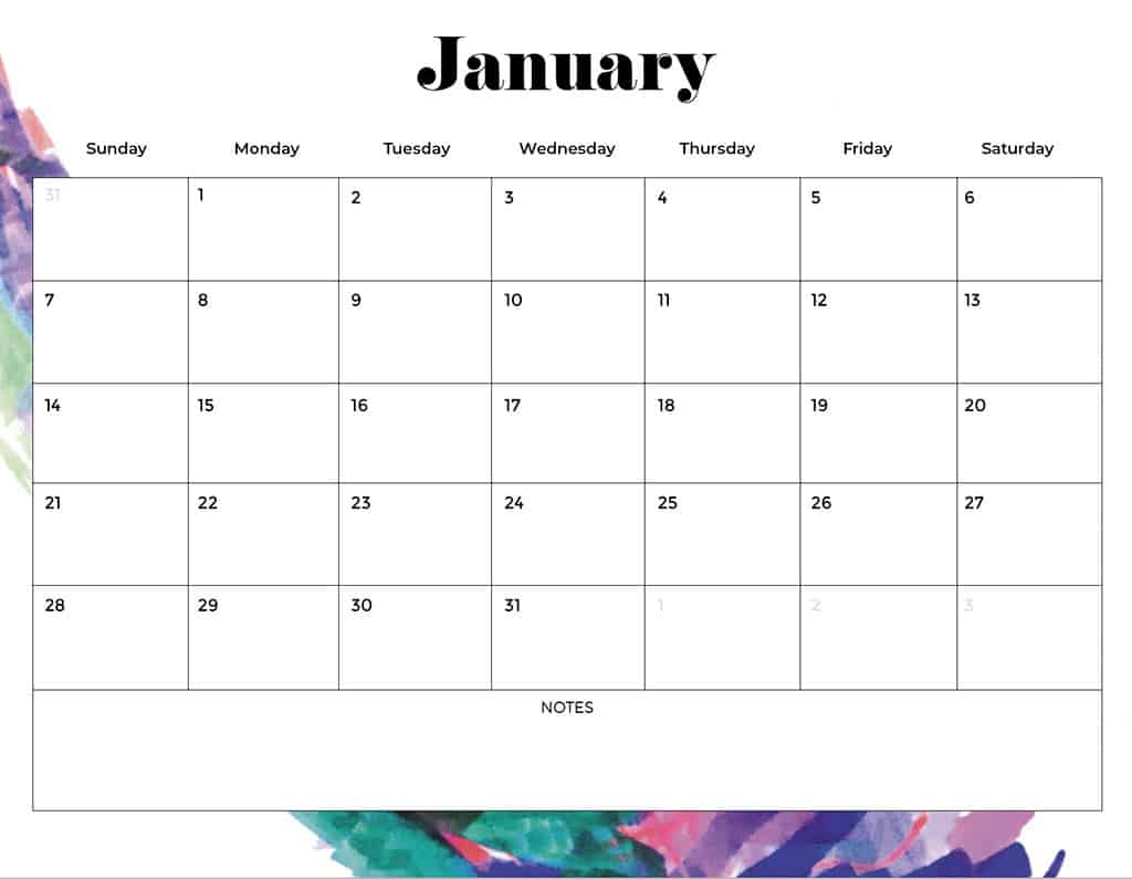 FREE 2024 CALENDARS — 120 PRINTABLE OPTIONS— SUNDAY &#038; MONDAY STARTS, Oh So Lovely Blog