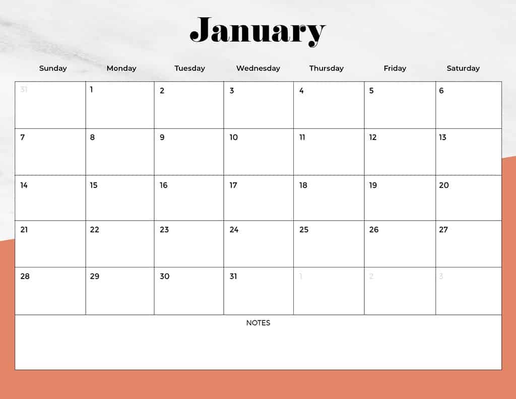 FREE 2024 CALENDARS — 120 PRINTABLE OPTIONS— SUNDAY &#038; MONDAY STARTS, Oh So Lovely Blog