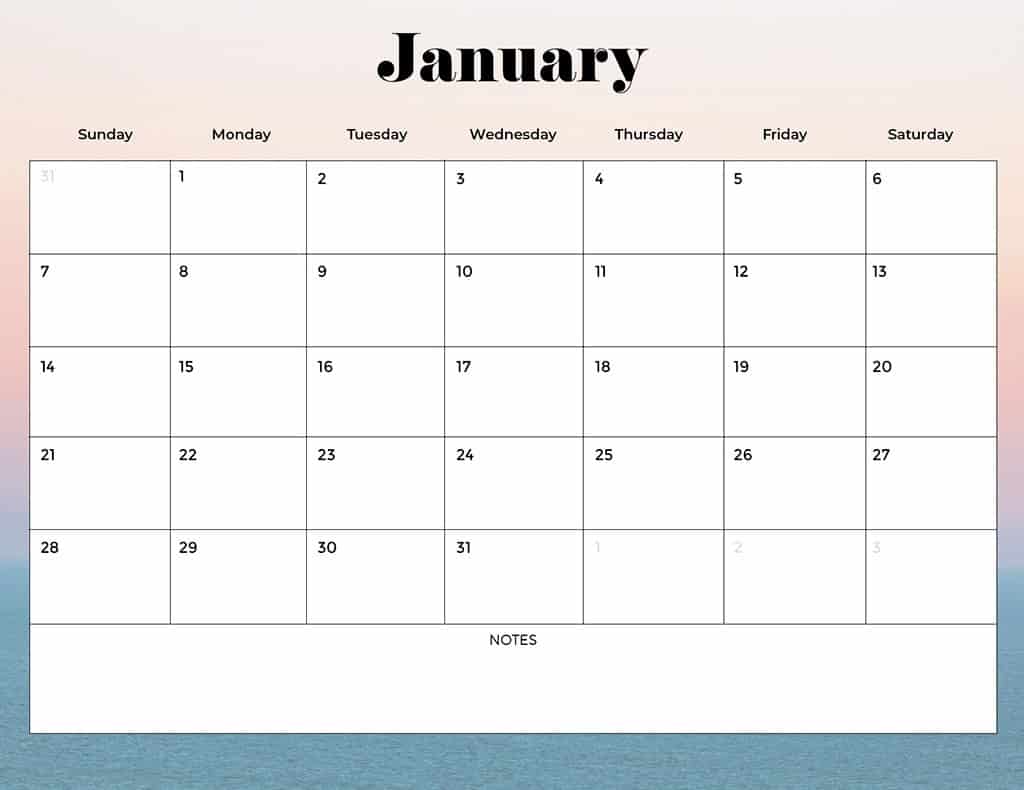 FREE 2024 CALENDARS — 120 PRINTABLE OPTIONS— SUNDAY &#038; MONDAY STARTS, Oh So Lovely Blog