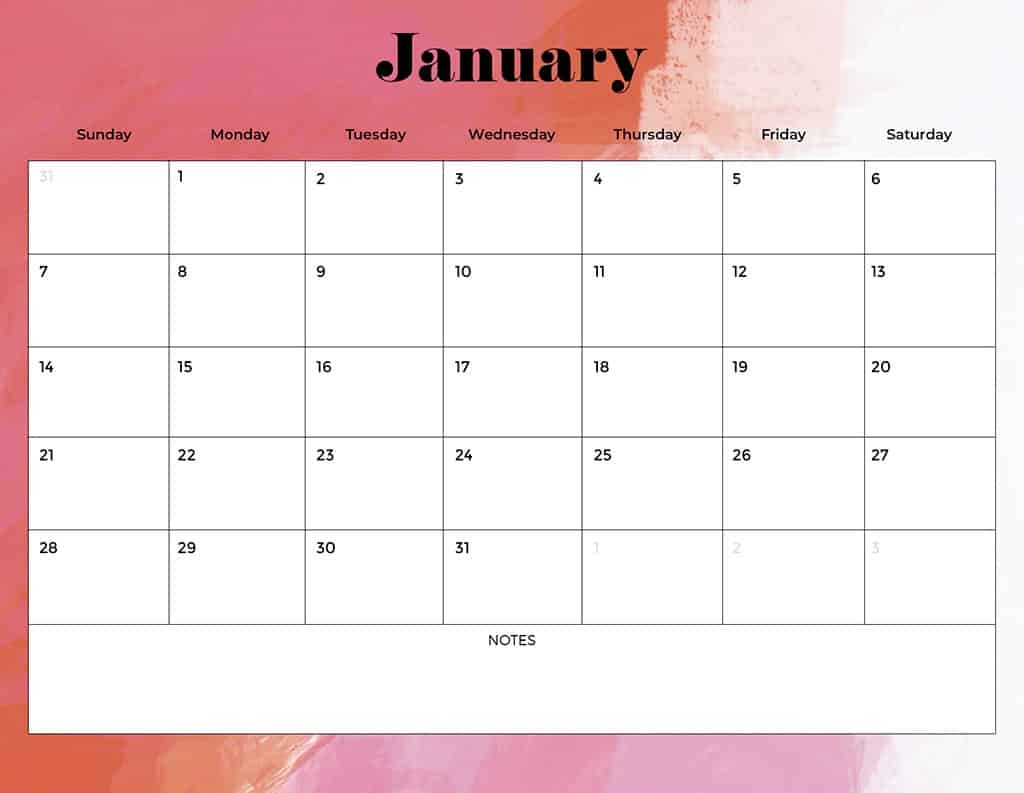 FREE 2024 CALENDARS — 120 PRINTABLE OPTIONS— SUNDAY &#038; MONDAY STARTS, Oh So Lovely Blog